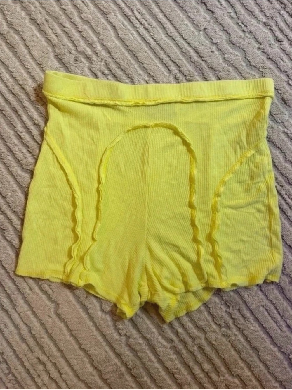 Urban Outfitters Neon Yellow Lounge Shorts